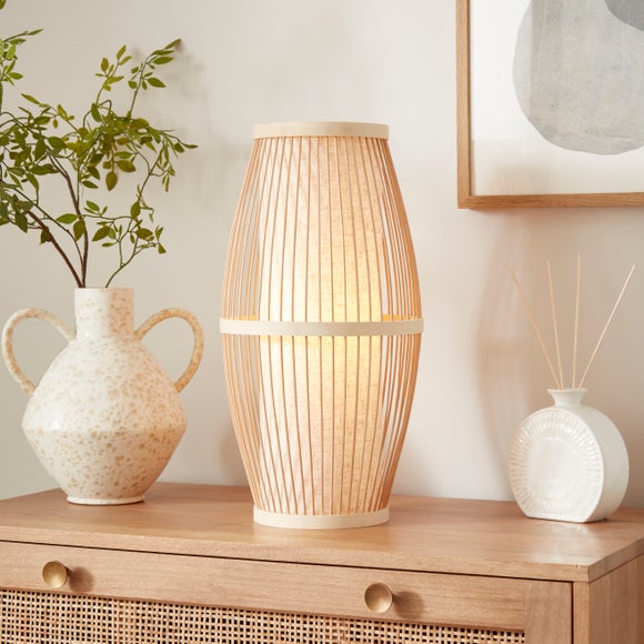 View Kiva Boho Bamboo Table Lamp View Kiva Boho Bamboo Table Lamp