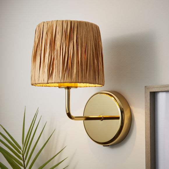 Raffia Textured Easy Fit Pendant Shade