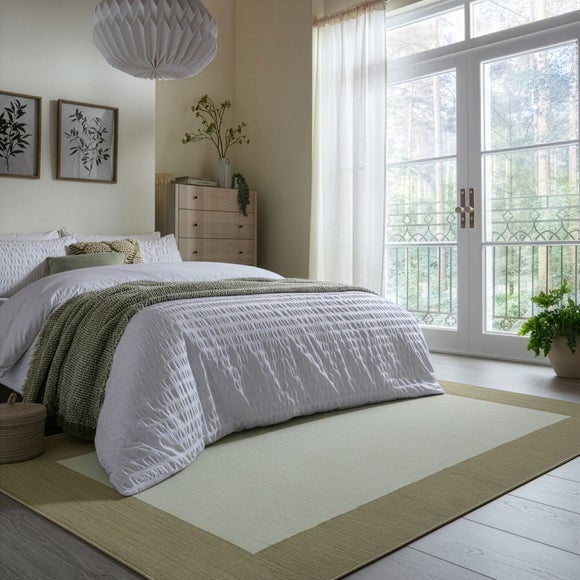 Wool Flatweave Border Rug