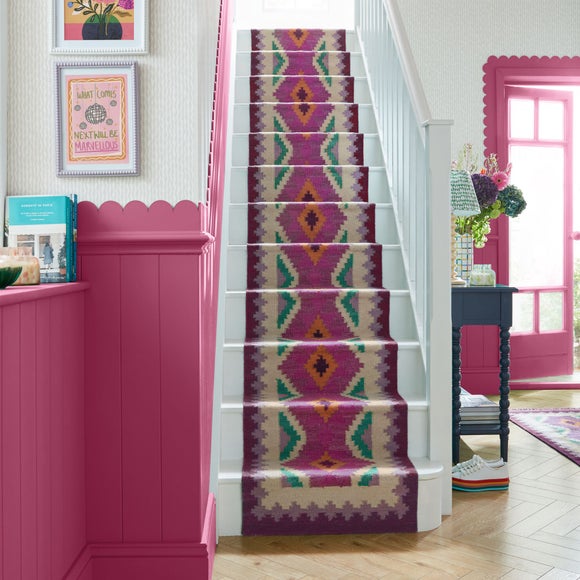 Sophie Robinson Candy Kilim Wool Stair Runner