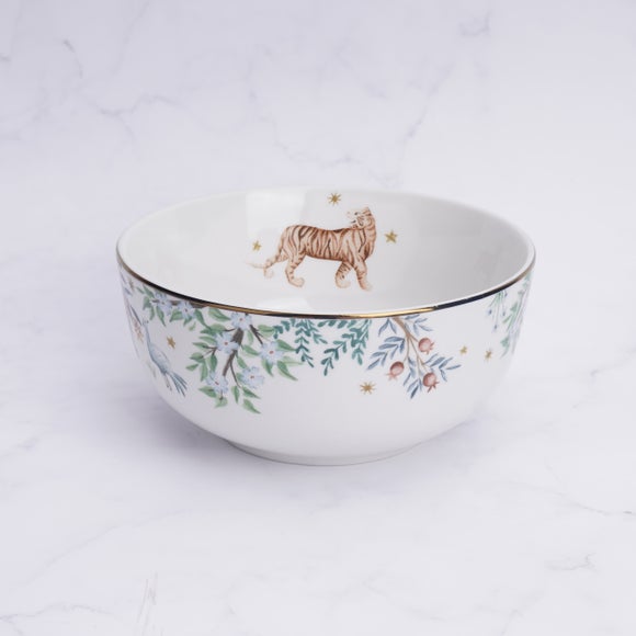 Folk Trees Cereal Bowl