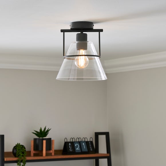 Valdez Industrial Flush Ceiling Light