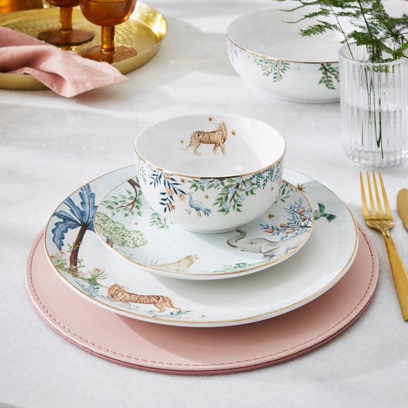 Folk Trees 12 Piece Dinner Set