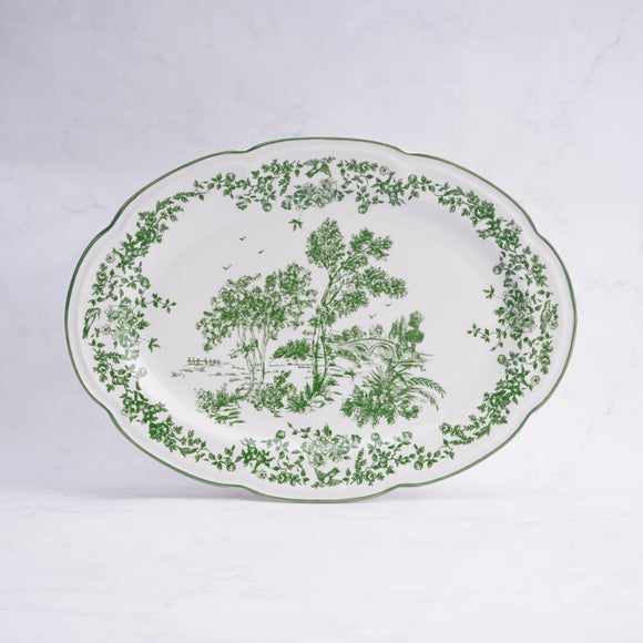 Georgina Porcelain Oval Serving Platter
