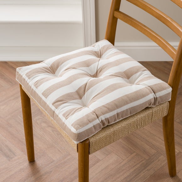 Striped Square Seat Pad