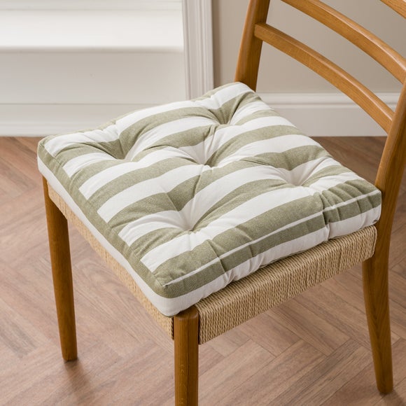 Striped Square Seat Pad