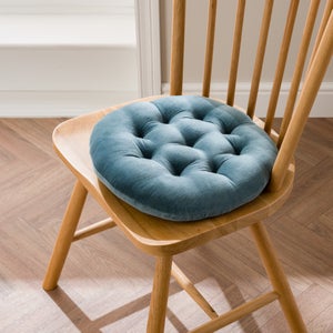 Clara Round Velvet Seat Pad