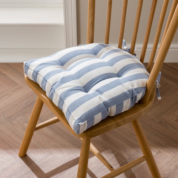 View Round Back Striped Seat Pad View Round Back Striped Seat Pad