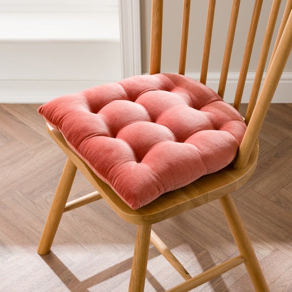 Clara Round Back Velvet Seat Pad