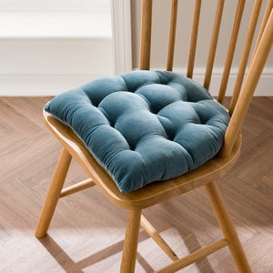 Clara Round Back Velvet Seat Pad