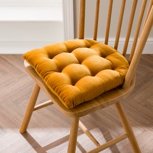 Clara Round Back Velvet Seat Pad