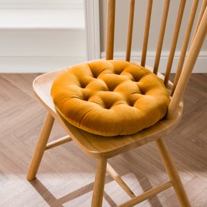 Clara Round Velvet Seat Pad