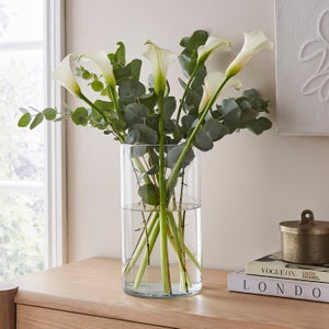 Cylinder Glass Vase- 29cm
