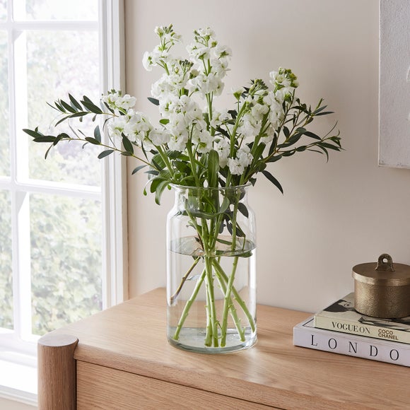 Jar Shaped Glass Vase