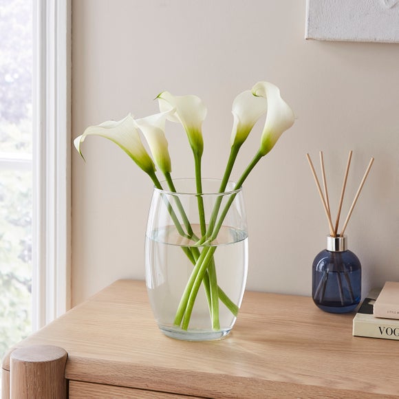 Curved Glass Bullet Vase