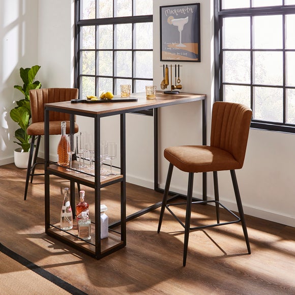 View Taylor Counter Height Bar Stool- Faux Leather View Taylor Counter Height Bar Stool- Faux Leather