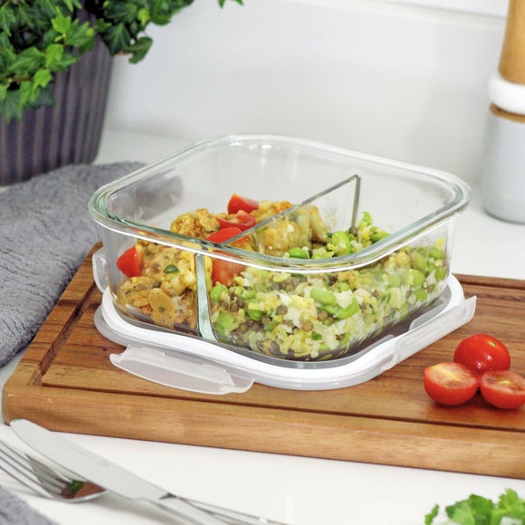 Click to view product details and reviews for Borosilicate Glass 2 Part Storage Container.