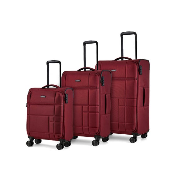 Rock Luggage Tokyo Set of 3 Soft Shell Suitcases