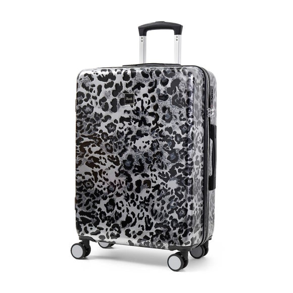 Rock Luggage Savannah Leopard Print Hard Shell Suitcase