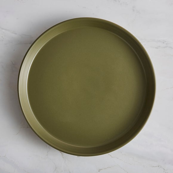 Johnson Ribbed Stoneware Dinner Plate