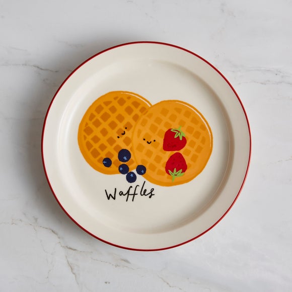 Waffles Stoneware Side Plate