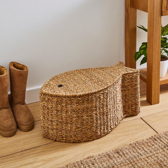 Fish Shaped Seagrass Storage Basket