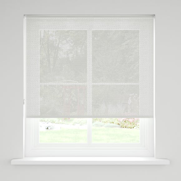 Photo 3 of Semi Sheer Dotty Stripe Daylight Roller Blind