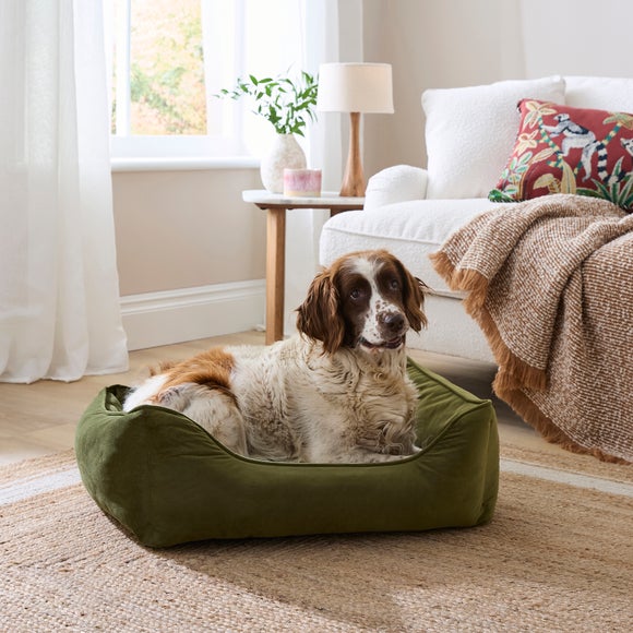 Velvet Box Dog Bed