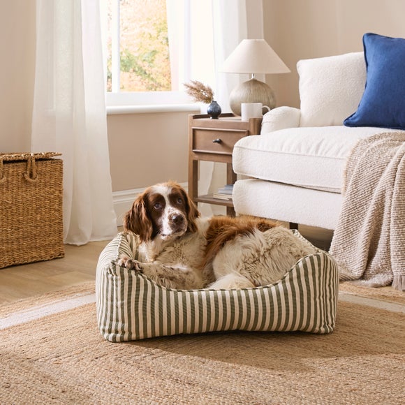 Linford Stripe Box Dog Bed