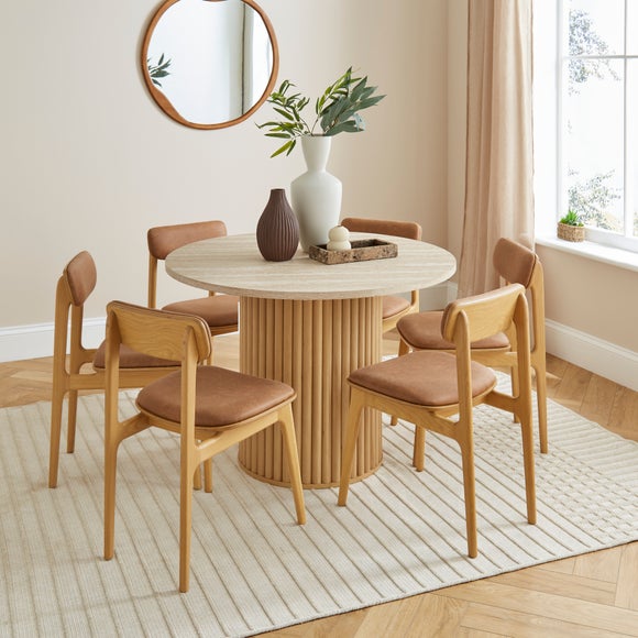 Lucin 4 Seater Round Dining Table