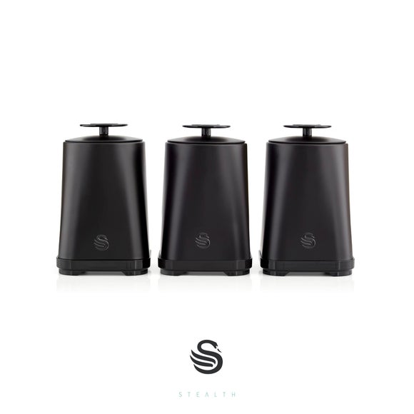 Click to view product details and reviews for Swan Stealth Set Of 3 Canisters.