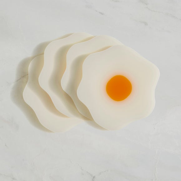 Set of 4 Egg Resin Coasters