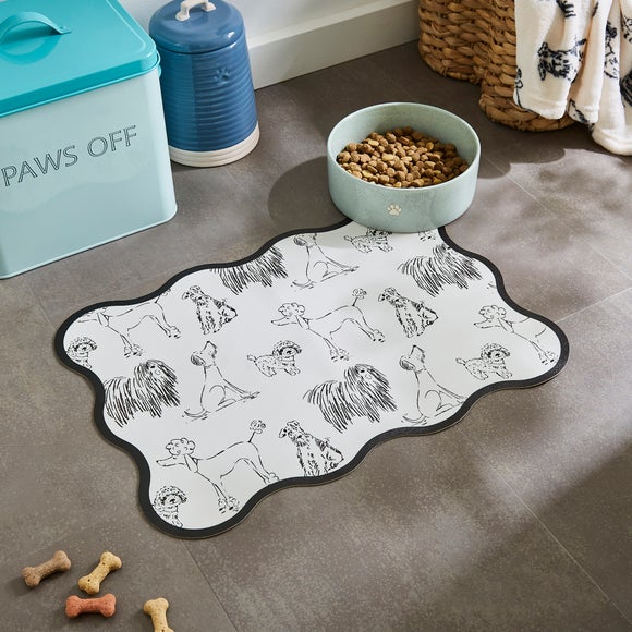 Click to view product details and reviews for Dog Print Feeding Mat.