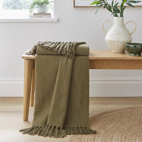 View Westcott Slub Cotton Throw Blanket View Westcott Slub Cotton Throw Blanket