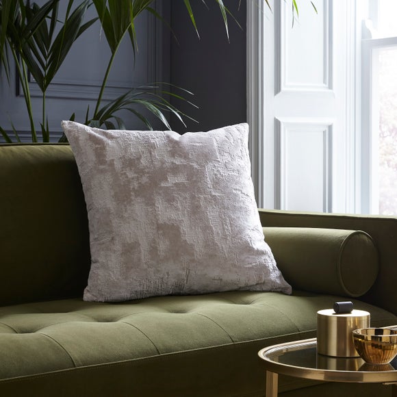 Distressed Velvet Texture Square Cushion