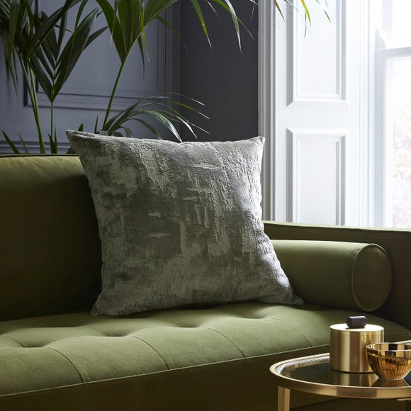 Distressed Velvet Texture Square Cushion