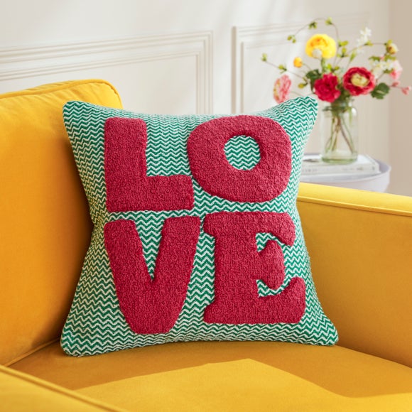 Love Tufted Square Cushion