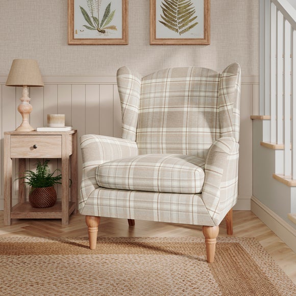 Charnwood Check Occasional Armchair