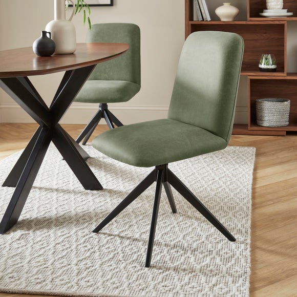 Click to view product details and reviews for Loki Set Of 2 Dining Chairs Faux Leather.