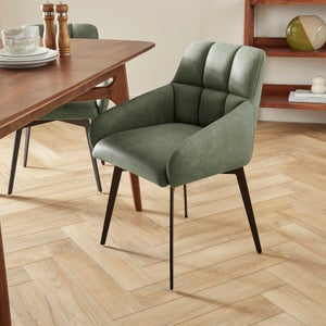 Jase Swivel Dining Chair- Faux Leather