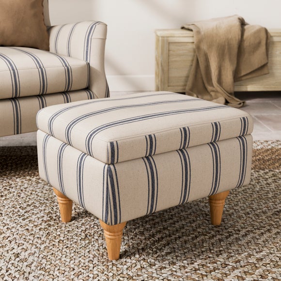 Click to view product details and reviews for Charnwood Folkstone Stripe Storage Footstool.