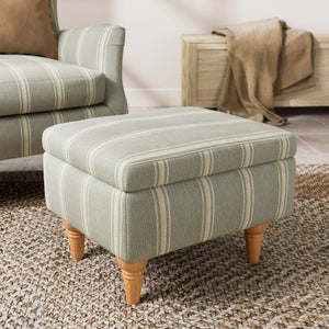 Charnwood Folkstone Stripe Storage Footstool