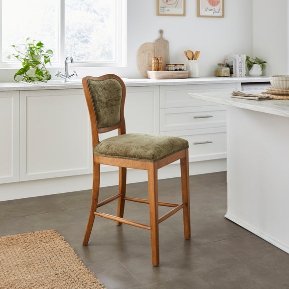 Betty Counter Height Bar Stool, Soft Chenille