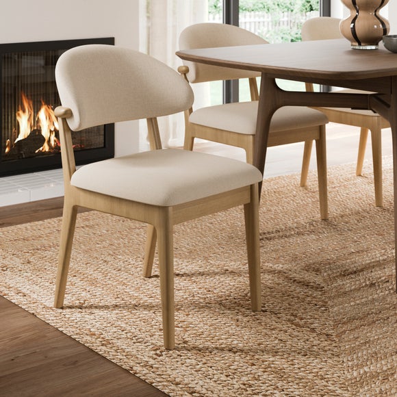 Click to view product details and reviews for Hugh Modern Stained Dining Chair Fabric.