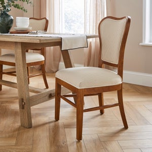 Betty Dining Chair- Tiny Stripe Fabric