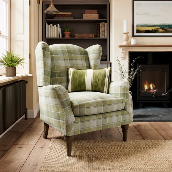 Charnwood Gingham Checked Occasional Armchair