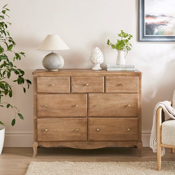 Giselle 7 Drawer Chest, Mango Wood