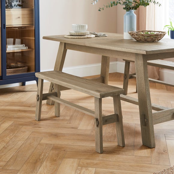 Click to view product details and reviews for Enola Small Dining Bench Rustic Oak.