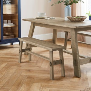 Enola Small Dining Bench- Rustic Oak
