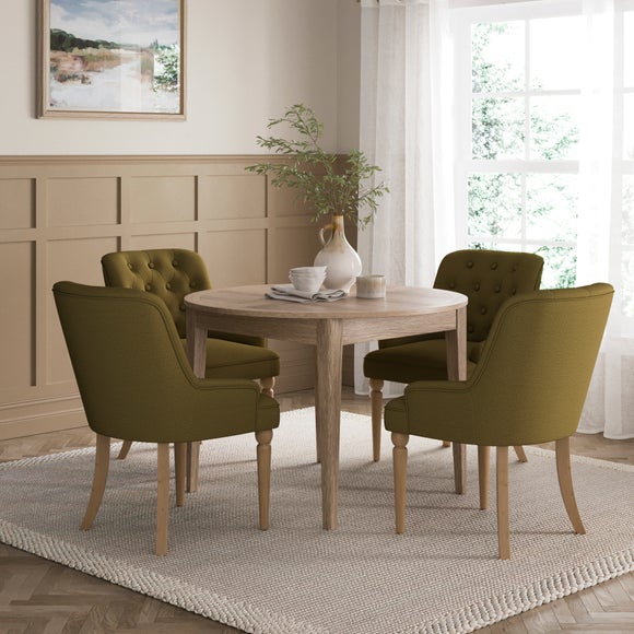 Bromley II Extendable 4-6 Seater Round to Oval Dining Table